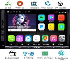 ATOTO A6 Double Din Android Car Navigation Stereo with Dual Bluetooth - Standard A6Y2710SB 1G/16G Car Entertainment Multimedia Radio,WiFi/BT Tethering Internet,Support 256G SD &More
