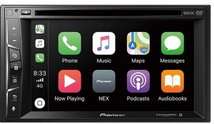 Pioneer AVH-1500NEX Double DIN Apple CarPlay in-Dash DVD/CD/AM/FM Car Stereo Receiver w/ 6.2" Touchscreen + Backup Camera + Gravity Phone Holder